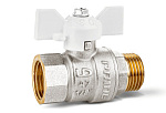 Кран 1" ВН шаровый LD Pride белая бабочка (LD 47.302.25 W)