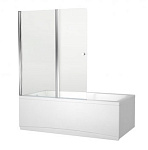 Душевая шторка на ванну Aquanet Alfa 4 NF6222-pivot 122х140 стекло прозрачное