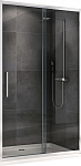 Душевая дверь Abber Schwarzer Diamant 170x195 стекло прозрачное, профиль хром (AG30170H)