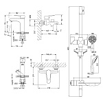 Комплект смесителей lemark Point хром (LM0380C)