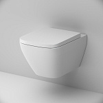 Унитаз подвесной AM.PM Spirit V2.0 Square FlashClean с сиденьем микролифт (C701701SC)