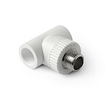 Тройник переходной PP-R 32*1/2"Н "Pro Aqua" (латунь, белый) (PA25015)
