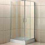 Душевой уголок BelBagno Uno-195 80x80x195 стекло рифленое, профиль хром (UNO-195-A-2-80-P-Cr)
