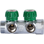 Коллектор 2 отвода регулируемый 1"x3/4"(18)EK Stout (хром) (SMB-6850-013402)