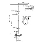 Душевая система WasserKRAFT хром (A113.067.155.CH Thermo)