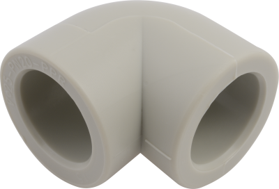 Угольник PP-R 20 мм. 90 гр. FV-Plast (серый) (AA202020000) Угольник PP-R 20 мм. 90 гр. FV-Plast (серый) (AA202020000)