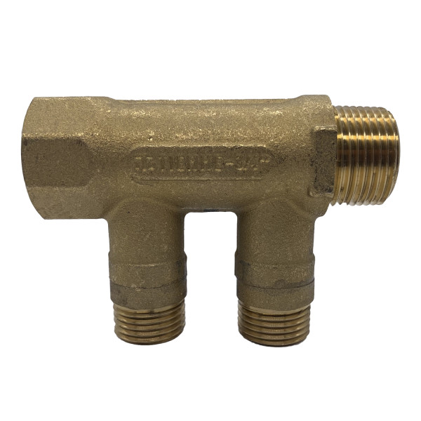 Коллектор с шаровыми кранами Tiemme NINO 2 выхода 3/4*1/2"(16) (латунь) (1820002) Коллектор с шаровыми кранами Tiemme NINO 2 выхода 3/4*1/2"(16) (латунь) (1820002)