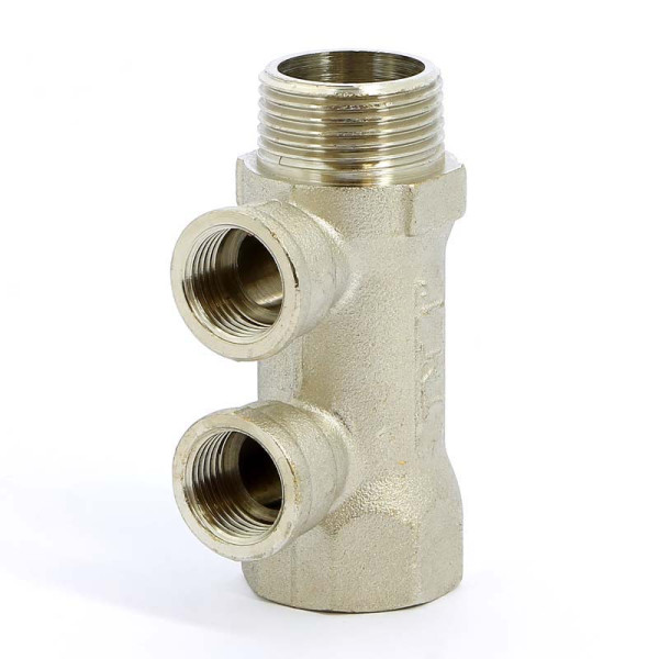 Коллектор "Tiemme" 2 отв. 1"x1/2"В (никель) (1910082) Коллектор "Tiemme" 2 отв. 1"x1/2"В (никель) (1910082)