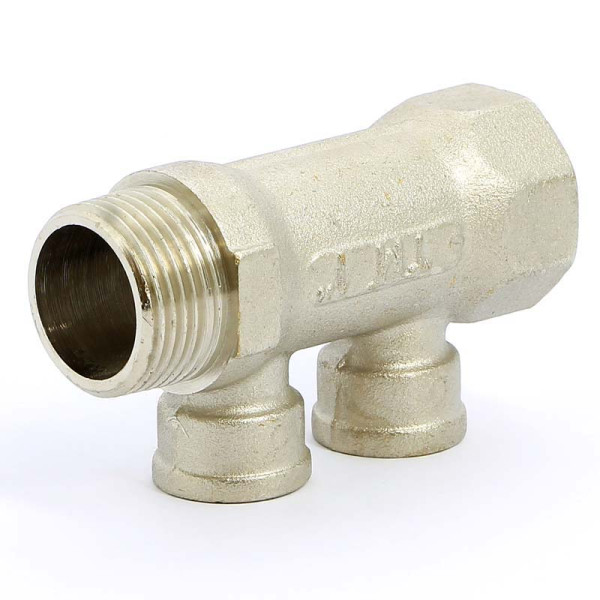 Коллектор "Tiemme" 2 отв. 1"x1/2"В (никель) (1910082) Коллектор "Tiemme" 2 отв. 1"x1/2"В (никель) (1910082)