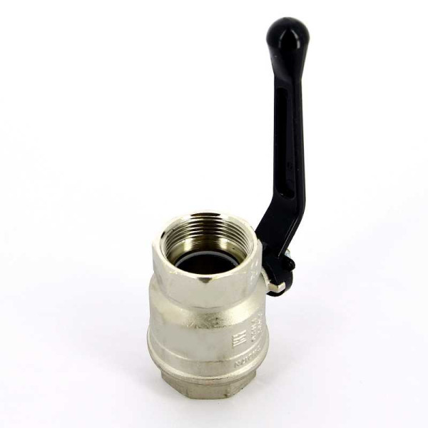 Кран Bugatti 1 1/4" ВВ шаровый New Jersey 910 (черная ручка) (09100015) Кран Bugatti 1 1/4" ВВ шаровый New Jersey 910 (черная ручка) (09100015)